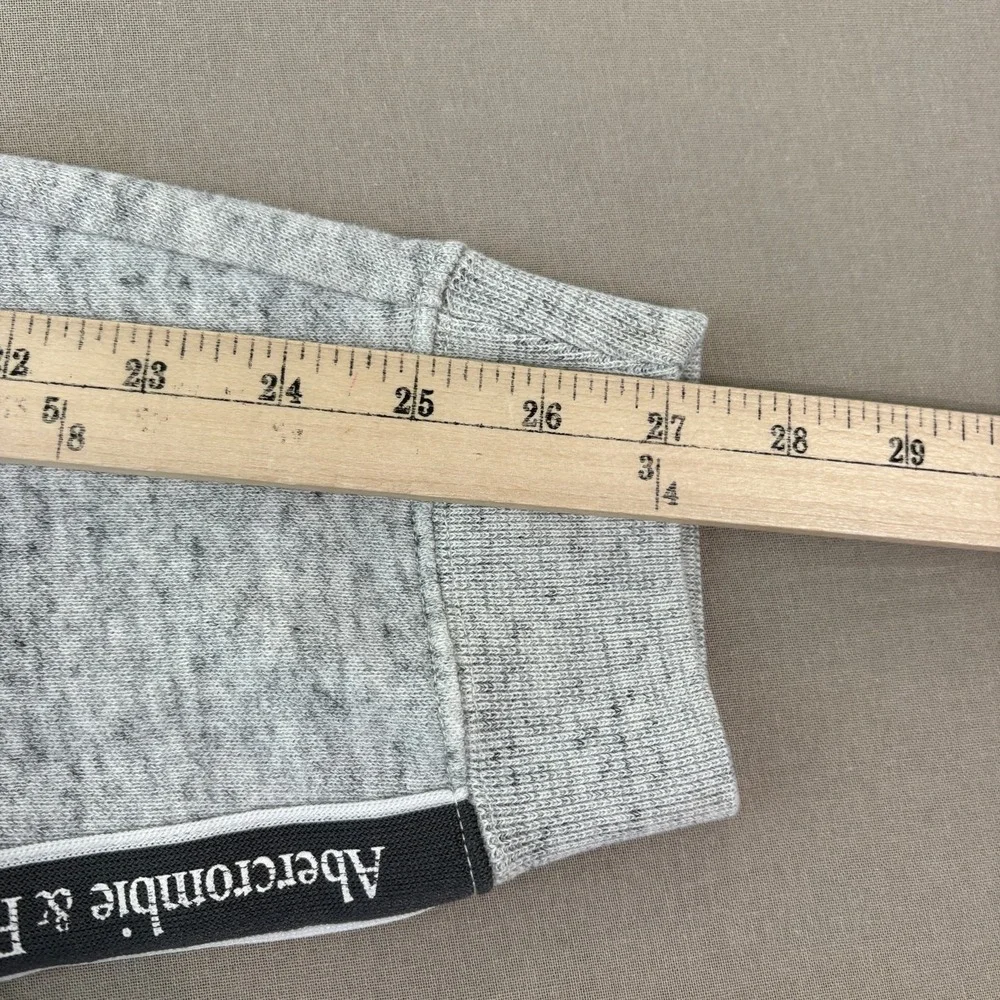 Abercrombie & Fitch Jogger Pants Men Small Heather Gray Soft A&F Fleece Active